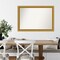 Amanti Art Non-Beveled Wood Wall Mirror, Townhouse Gold Frame